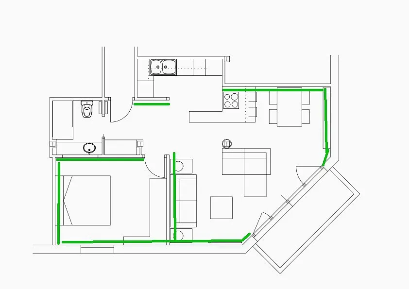 Plano de la reforma, Reforma de apartamento